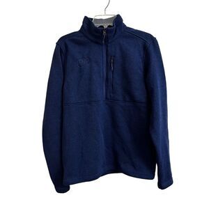 MARMOT Womens Drop Line 1/2 Zip Fleece Sweater Jacket Navy Blue Dr Pepper Medium